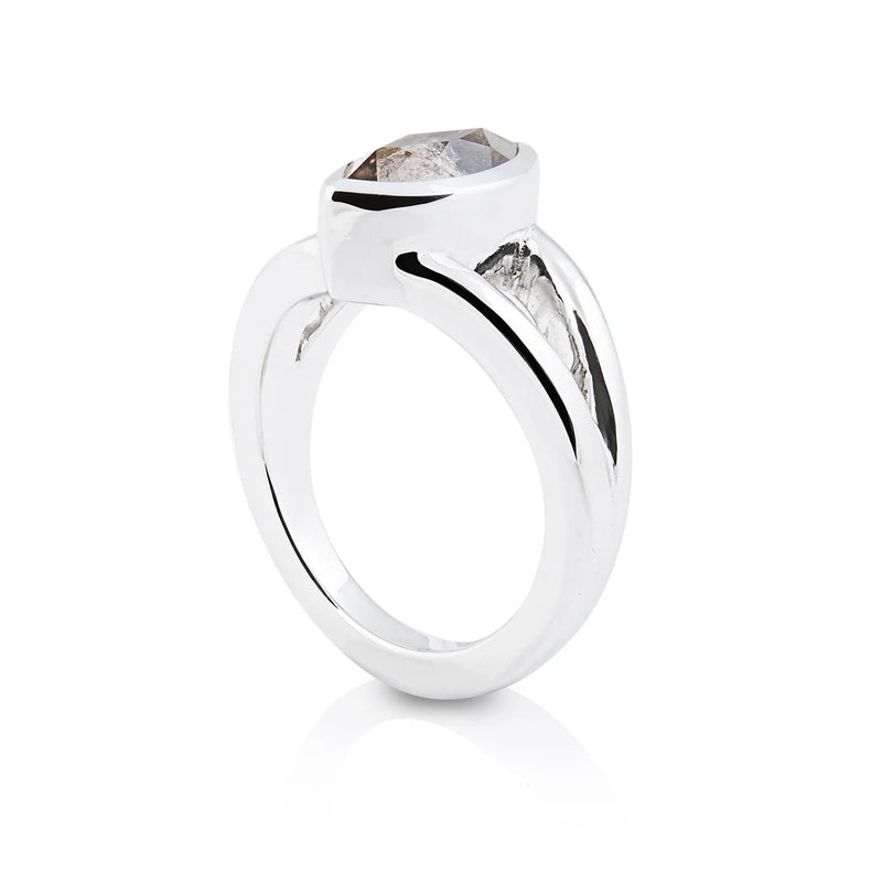 Sterlingsilber Ring mit Steinquarz SR-703
