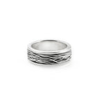 Ring aus Sterlingsilber mit umwickelten Fäden S R-181