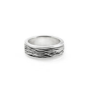 Ring aus Sterlingsilber mit umwickelten Fäden S R-181