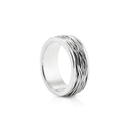 Ring aus Sterlingsilber mit umwickelten Fäden S R-181