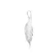 Ohrringe aus Sterlingsilber in Federform mit einer Länge von 4 cm EA-10012P