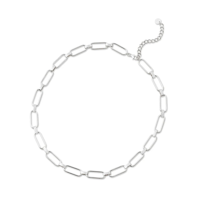 Halskette aus Sterlingsilber mit maritimen Gliedern NE-10005P