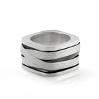 Massiver L-Ring aus Sterlingsilber im Mumien-Stil R-93