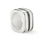 Massiver L-Ring aus Sterlingsilber im Mumien-Stil R-93