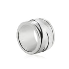 Massiver L-Ring aus Sterlingsilber im Mumien-Stil R-34