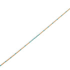 Halskette aus vergoldetem Sterlingsilber mit facettierten Perlen aus blauem/gelbem Opal NE-10040GP