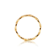 Ring aus vergoldetem Sterlingsilber mit maritimen Gliedern RI-10015PG