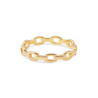 Ring aus vergoldetem Sterlingsilber mit maritimen Gliedern RI-10013GP