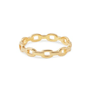 Ring aus vergoldetem Sterlingsilber mit maritimen Gliedern RI-10013GP
