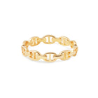 Ring aus vergoldetem Sterlingsilber mit maritimen Gliedern RI-10015PG