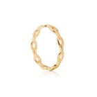 Ring aus vergoldetem Sterlingsilber mit maritimen Gliedern RI-10013GP