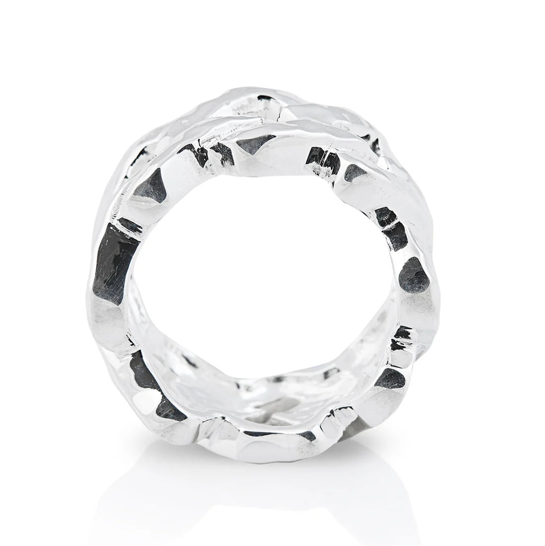 Ring aus Sterlingsilber in Form einer Kette 20-1027