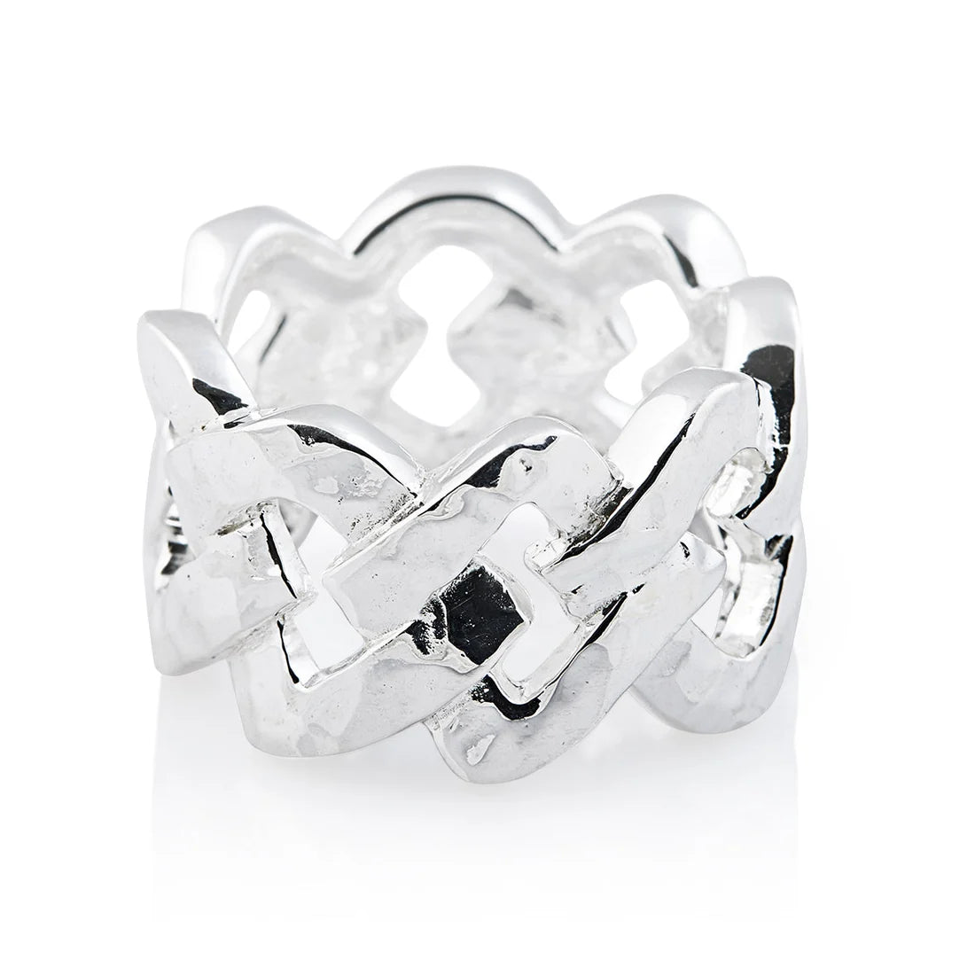 Ring aus Sterlingsilber in Form einer Kette 20-1027