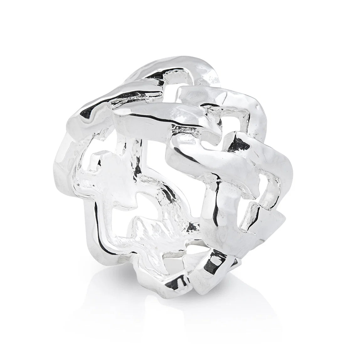Ring aus Sterlingsilber in Form einer Kette 20-1027