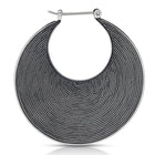 Ohrringe aus Sterlingsilber im ethnoetruskischen Stil oxidiert E-2071