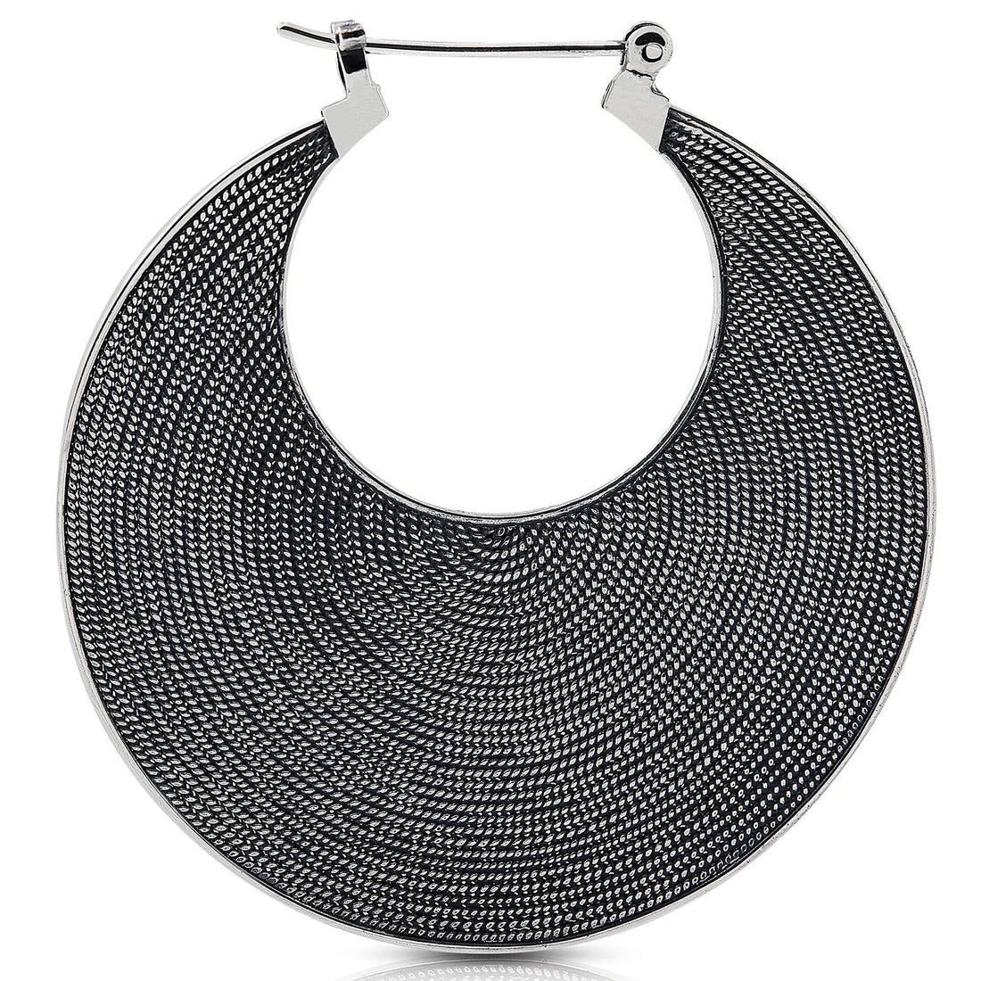 Ohrringe aus Sterlingsilber im ethnoetruskischen Stil oxidiert E-2072
