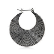 Ohrringe aus Sterlingsilber im ethnoetruskischen Stil oxidiert E-1386