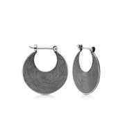 Ohrringe aus Sterlingsilber im ethnoetruskischen Stil oxidiert E-1544