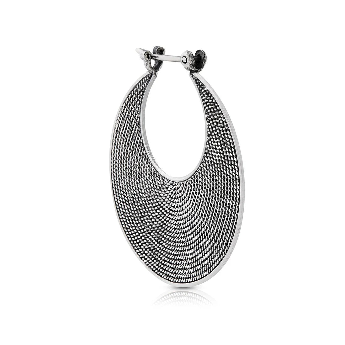 Ohrringe aus Sterlingsilber im ethnoetruskischen Stil oxidiert E-1386