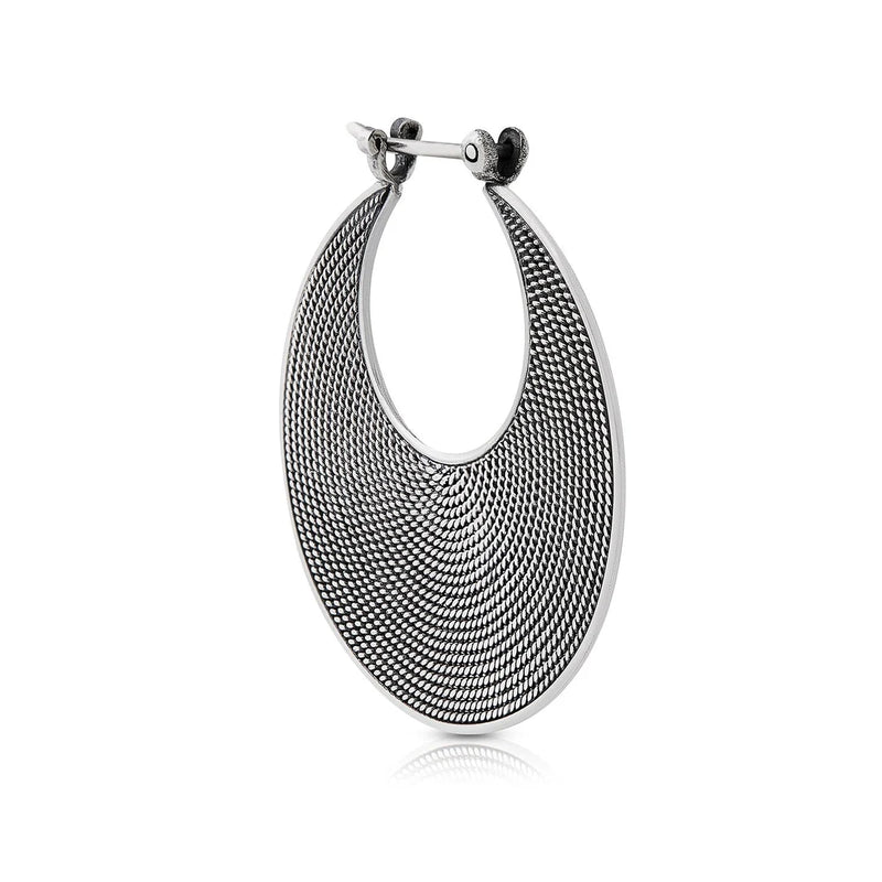 Ohrringe aus Sterlingsilber im ethnoetruskischen Stil oxidiert E-1386