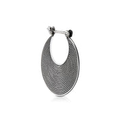 Ohrringe aus Sterlingsilber im ethnoetruskischen Stil oxidiert E-1544