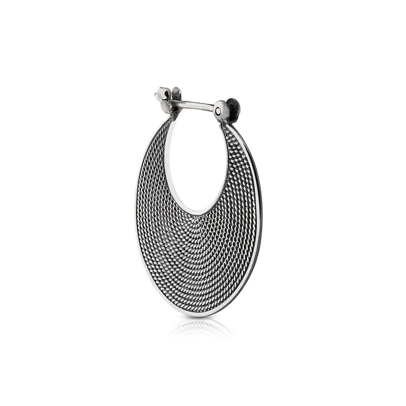 Ohrringe aus Sterlingsilber im ethnoetruskischen Stil oxidiert E-1544
