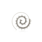 Ohrringe aus Sterlingsilber in Form einer oxidierten Spirale EA-10050P