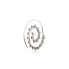 Ohrringe aus Sterlingsilber in Form einer oxidierten Spirale EA-10050P