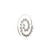 Ohrringe aus Sterlingsilber in Form einer oxidierten Spirale EA-10050P