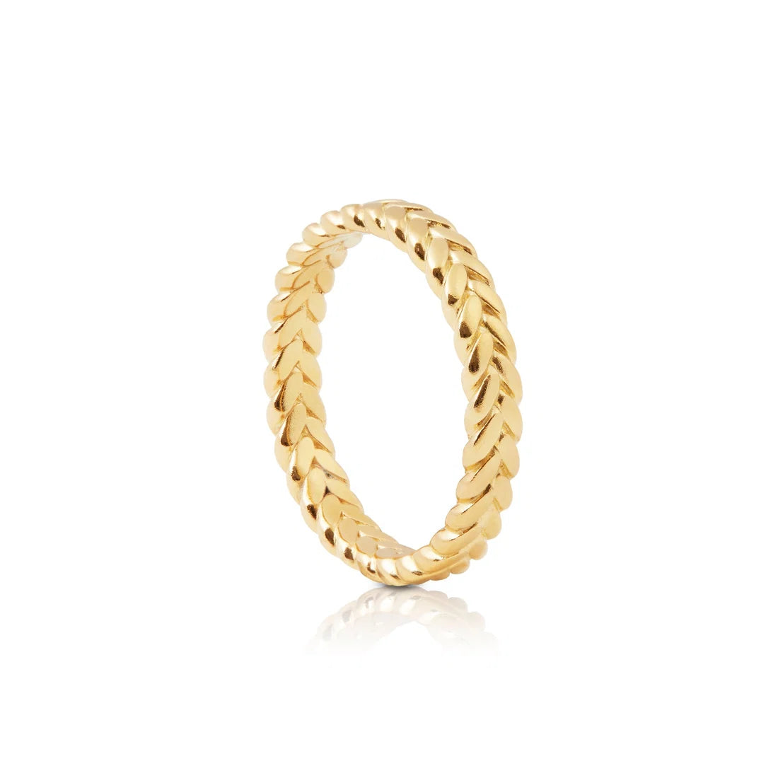 Ring aus vergoldetem Sterlingsilber im Ethno-Stil RI-10028GP-48