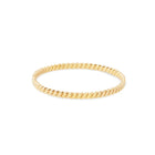 Ring aus vergoldetem Sterlingsilber mit glänzender Torsade RI-10036GP
