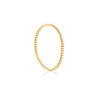 Ring aus vergoldetem Sterlingsilber mit glänzender Torsade RI-10036GP