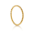 Ring aus vergoldetem Sterlingsilber mit Torsade RI-10036GP