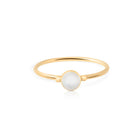 Ring aus vergoldetem Sterlingsilber mit weißem Perlmutt RI-10023GP