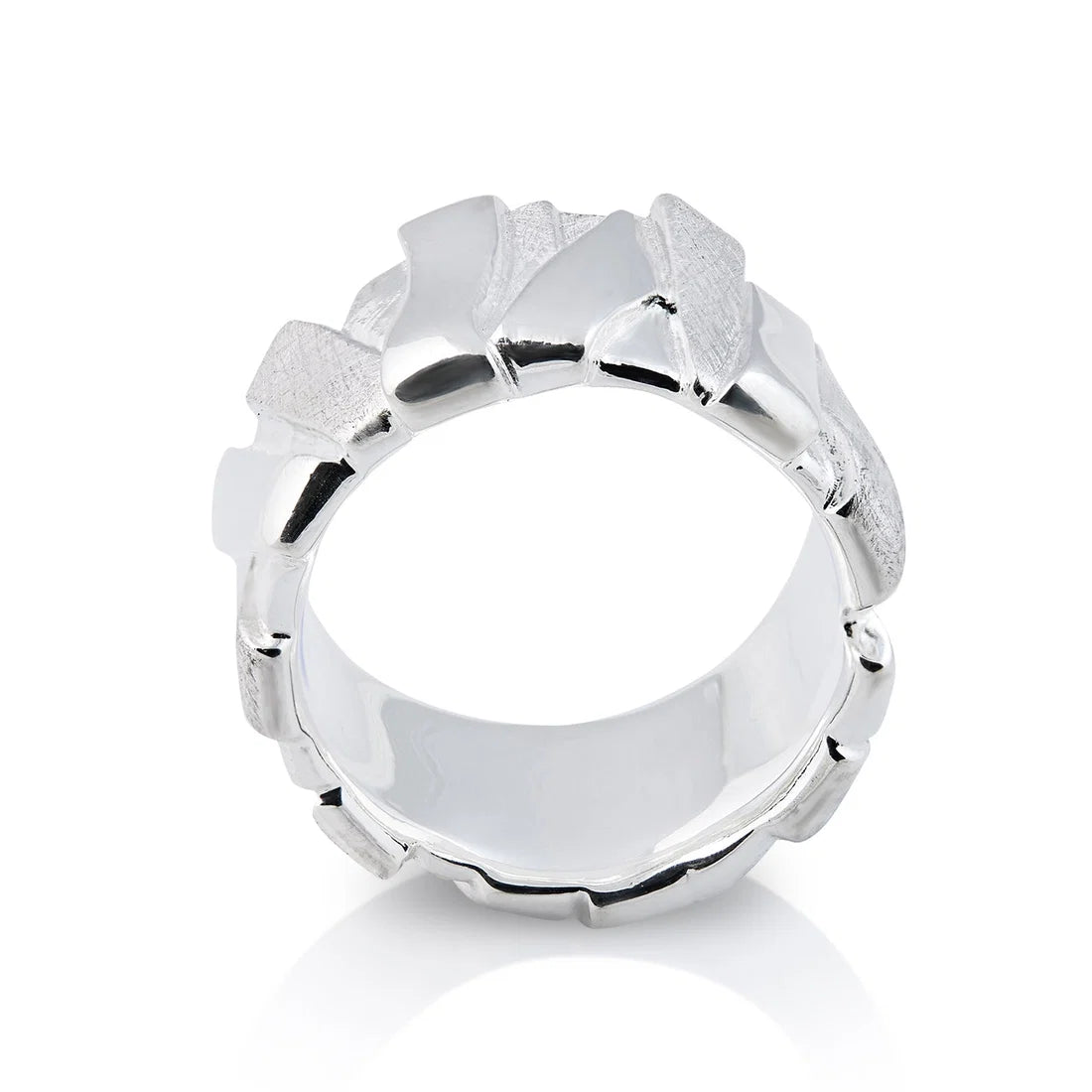 Ring aus Sterlingsilber mit geometrischen Formen in verschiedenen Ausführungen 20-1023-52