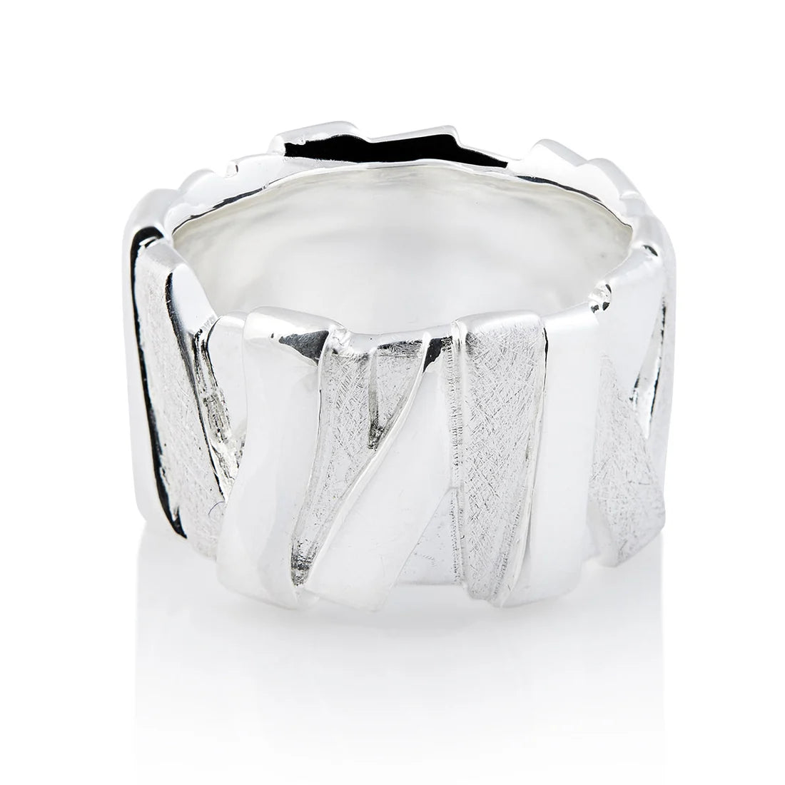 Ring aus Sterlingsilber mit geometrischen Formen in verschiedenen Ausführungen 20-1023-52
