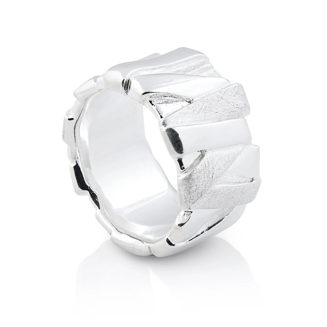 Ring aus Sterlingsilber mit geometrischen Formen in verschiedenen Ausführungen 20-1023-52