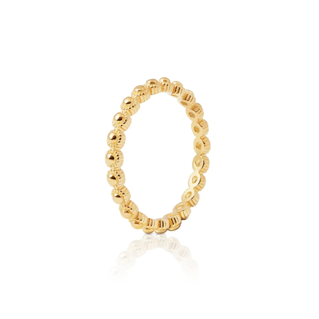 Ring aus vergoldetem Sterlingsilber im Ethno-Stil, sehr elegant RI-10017PG-48