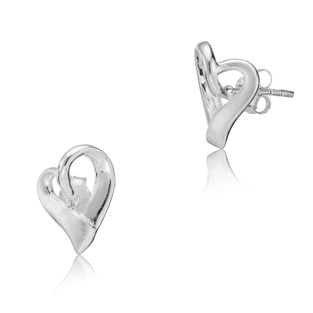 Ohrringe aus Sterlingsilber in Herzform EA-10027A
