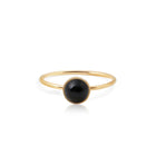 Ring aus vergoldetem Sterlingsilber mit Onyx-Achat RI-10019GP