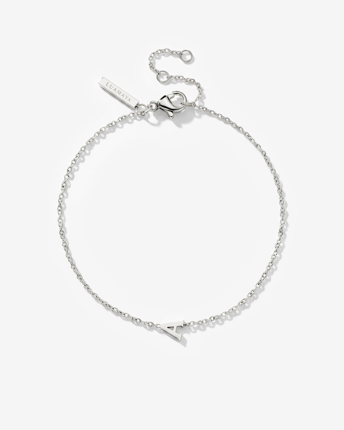 LUAMAYA Tiny Letter Bracelet