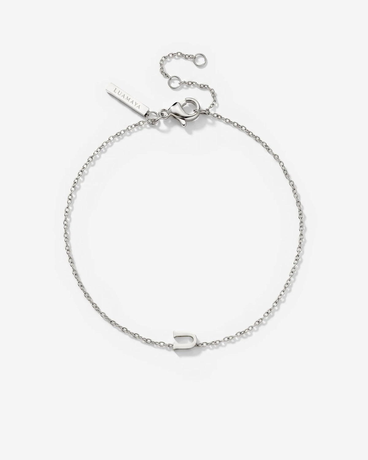 LUAMAYA Tiny Letter Bracelet