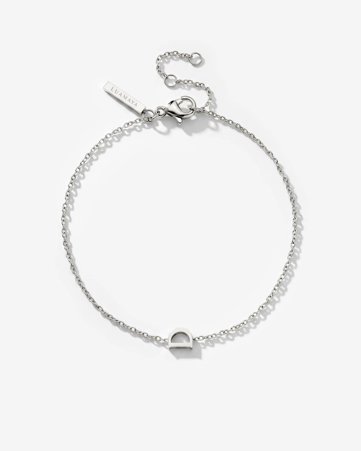 LUAMAYA Tiny Letter Bracelet