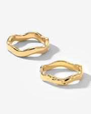 LUAMAYA Soft Wave Ring Bundle