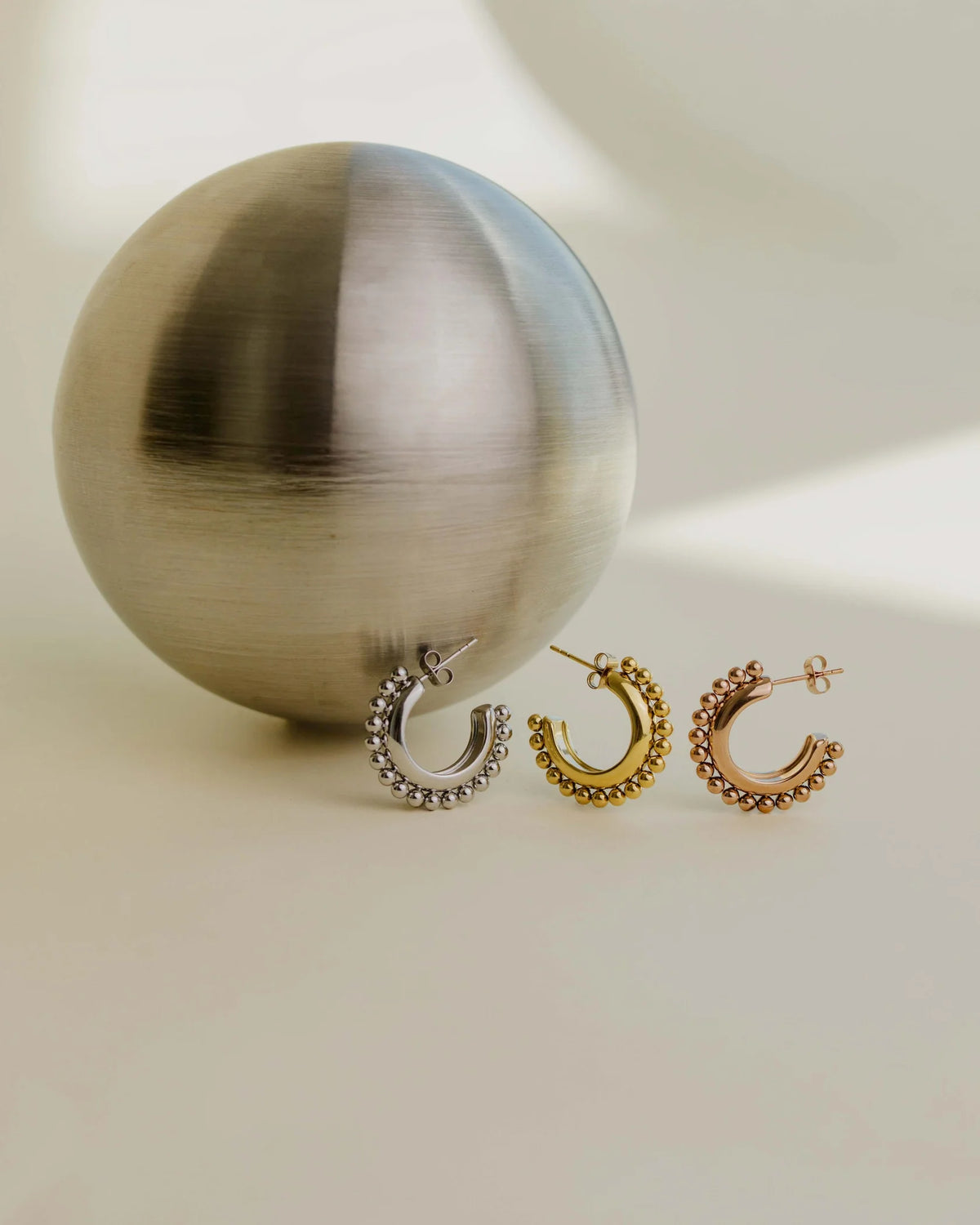 LUAMAYA Glow Drops Hoop Studs