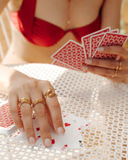 LUAMAYA Hammered Serena Ring