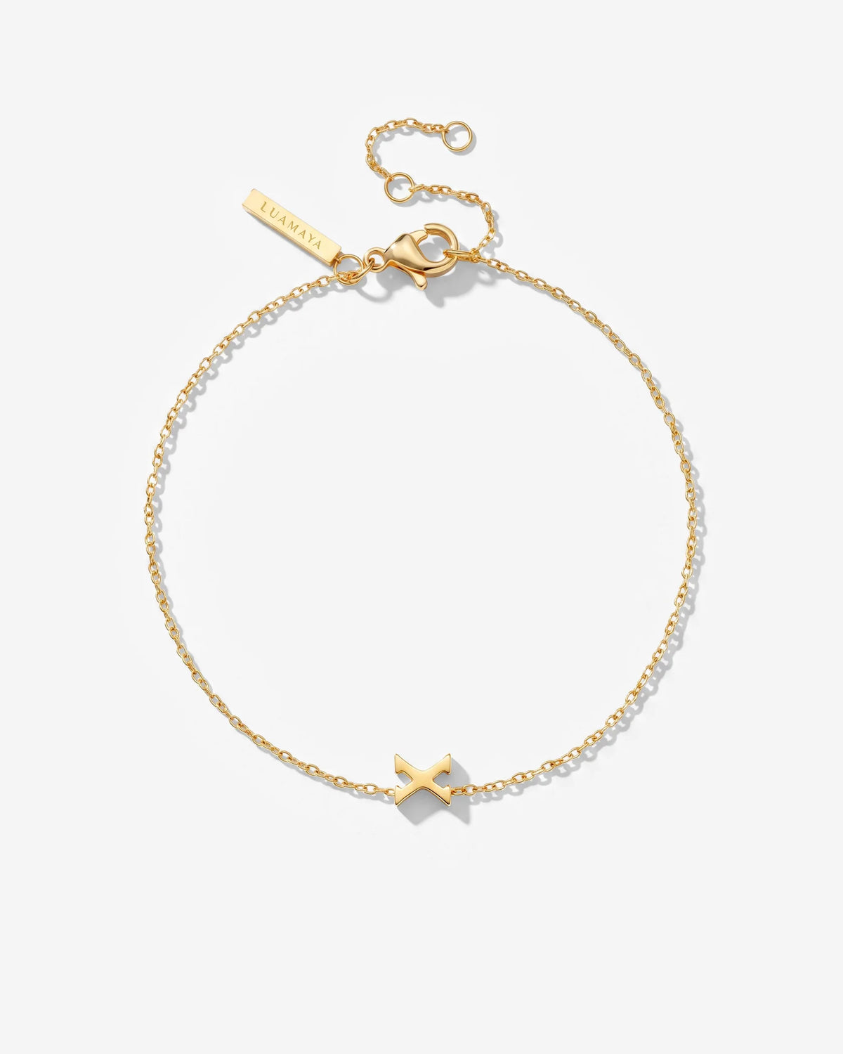 LUAMAYA Tiny Letter Bracelet