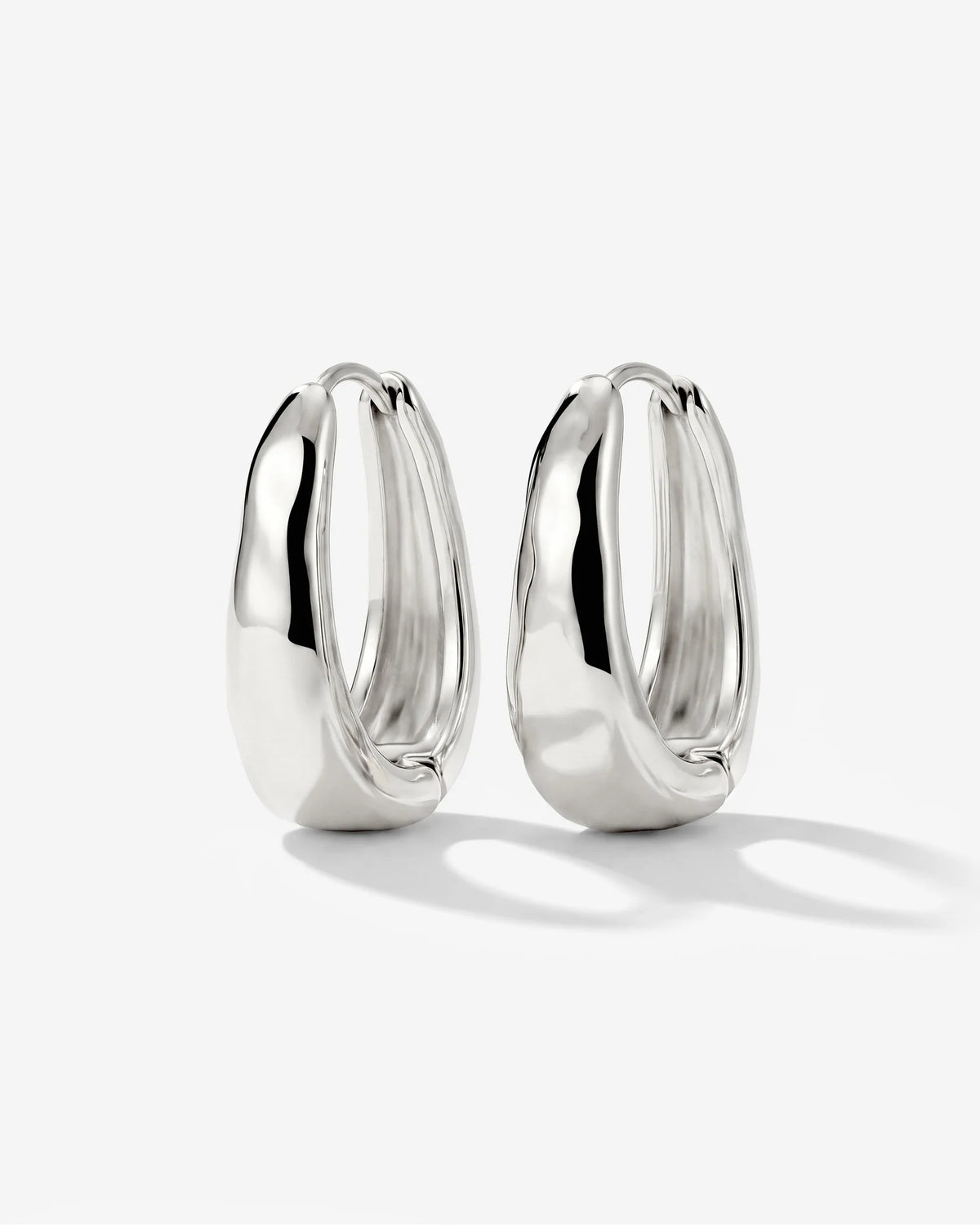 LUAMAYA Hammered Seeker Hoops Small