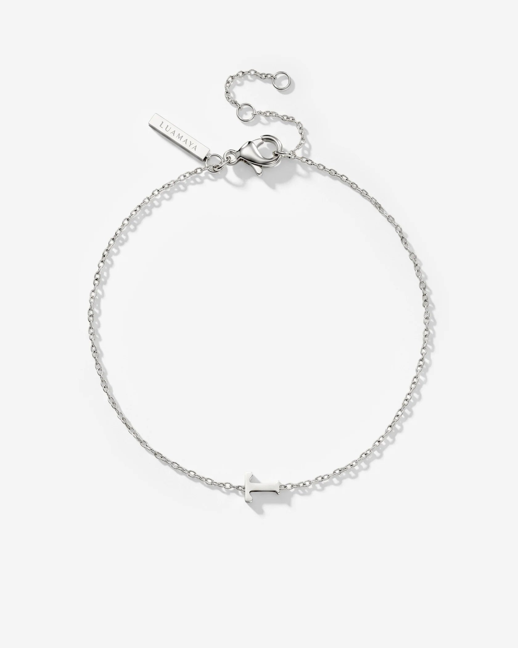 LUAMAYA Tiny Letter Bracelet