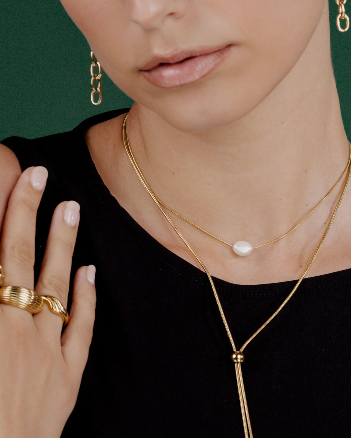 LUAMAYA Minimalist Pearl Choker
